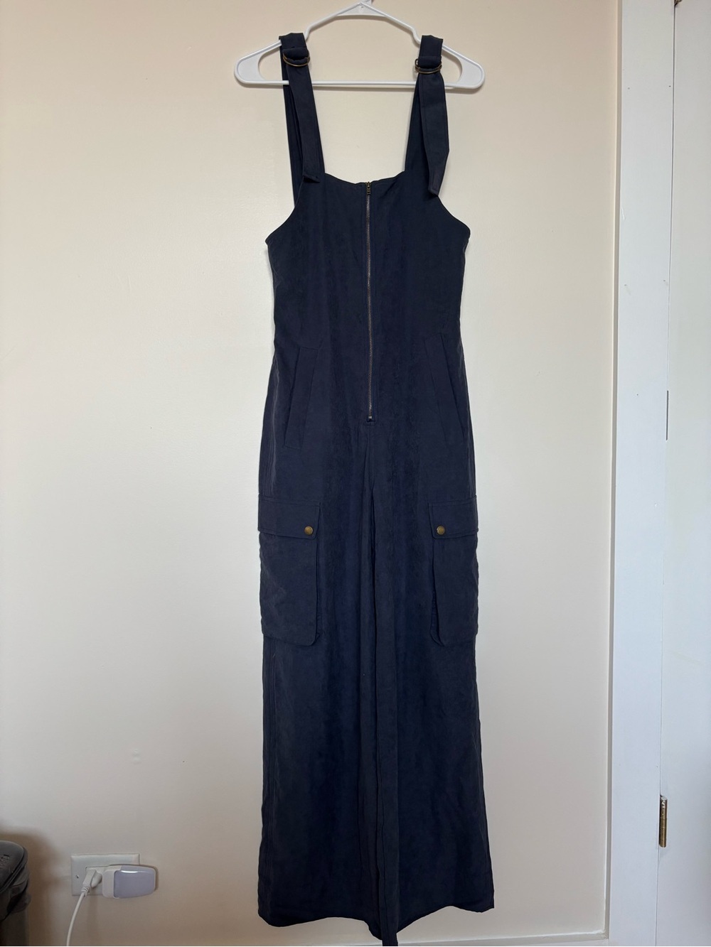 NWT Choosy Navy blue Utility Jumpsuit Size XS